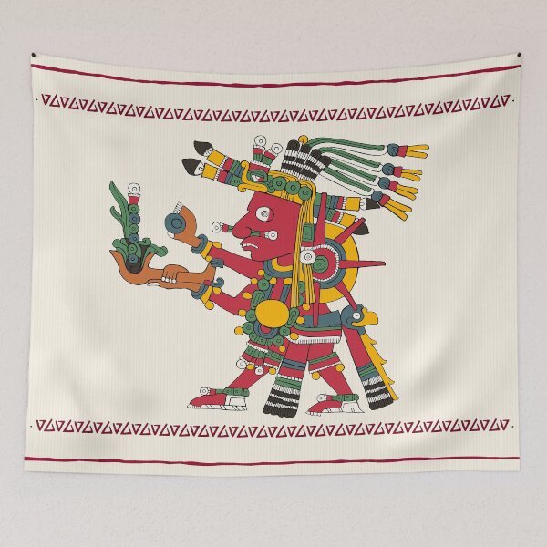 Item preview, Tonatiuh - Aztec God Of The Sun Duvet designed and sold by Aztectees.
