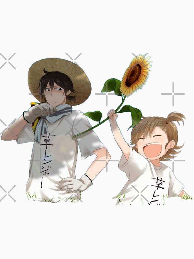 barakamon selfie Sticker for Sale by animedesigne4u