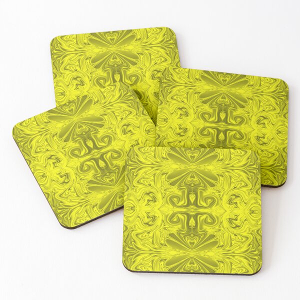 Item preview, Fluid Abstract Pattern - Yellow Abstract  Pattern - Pattern lovers designed and sold by designerpriti.