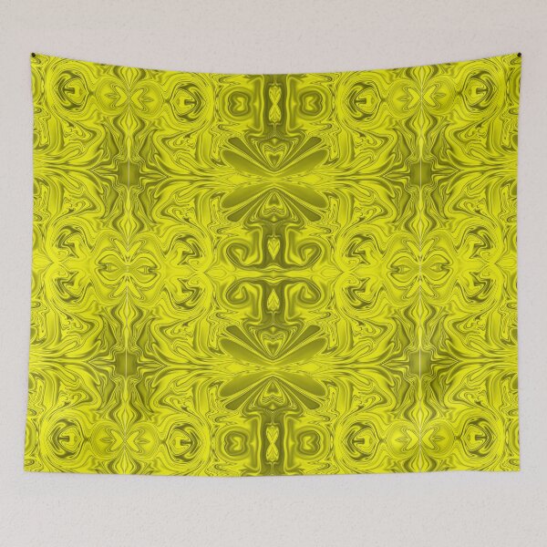 Item preview, Fluid Abstract Pattern - Yellow Abstract  Pattern - Pattern lovers designed and sold by designerpriti.