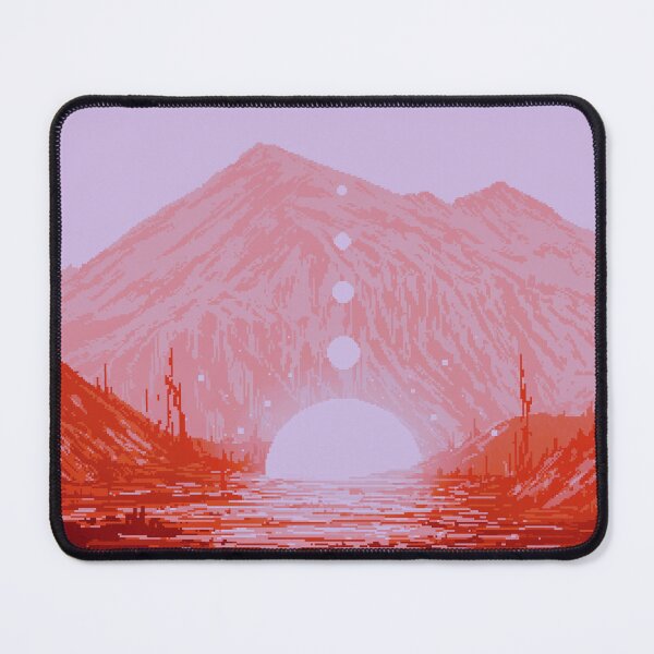 Item preview, Pixel Art Red Landscape designed and sold by RebeccaCeleste.