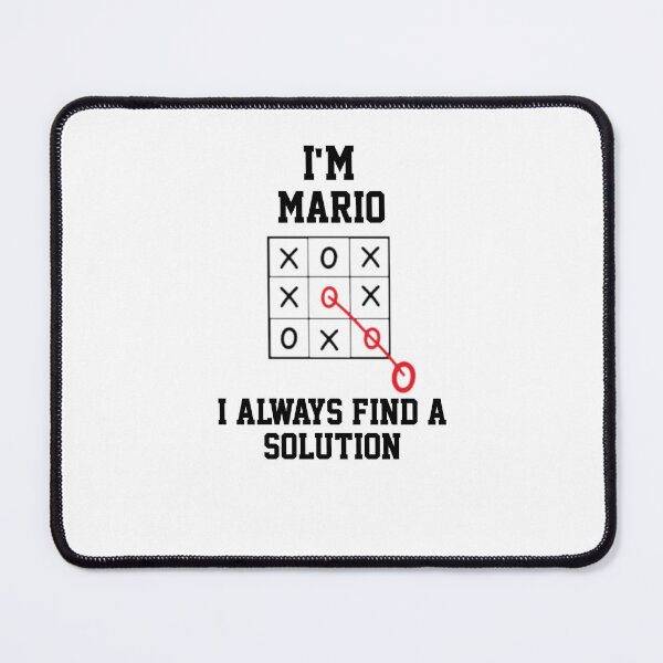 Item preview, Im Mario I Always Find A Solution  designed and sold by Yay Design.