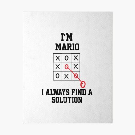 Item preview, Im Mario I Always Find A Solution  designed and sold by Yay Design.