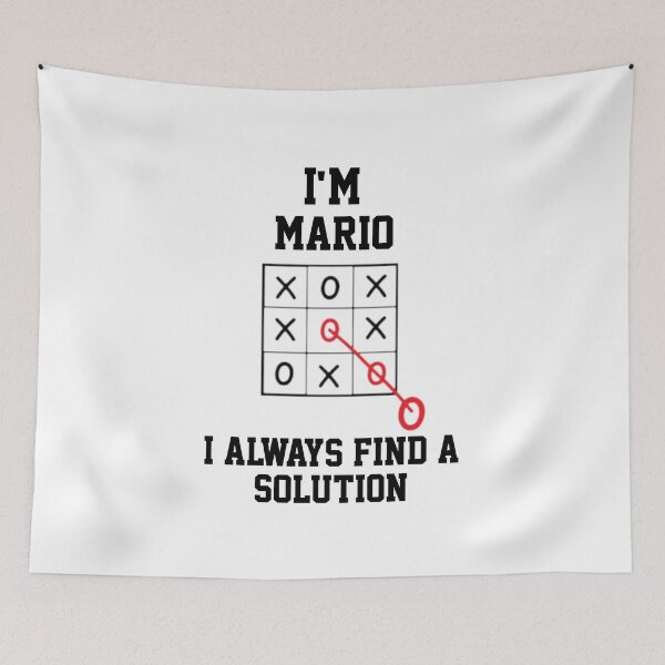 Item preview, Im Mario I Always Find A Solution  designed and sold by Yay Design.