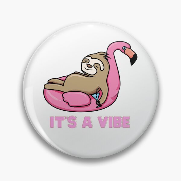 Item preview, Summer sloth on flamingo floatie is a vibe designed and sold by RubyOwl.