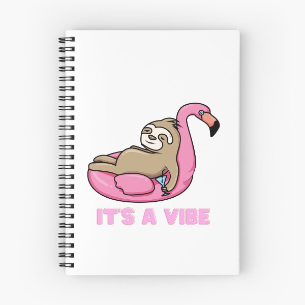 Item preview, Summer sloth on flamingo floatie is a vibe designed and sold by RubyOwl.