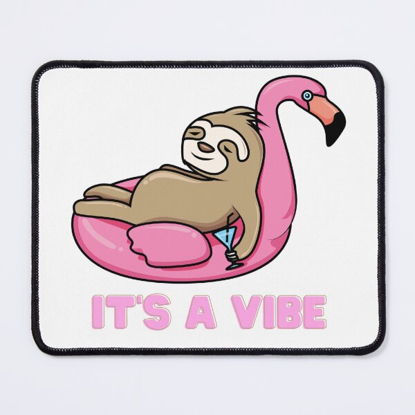 Item preview, Summer sloth on flamingo floatie is a vibe designed and sold by RubyOwl.
