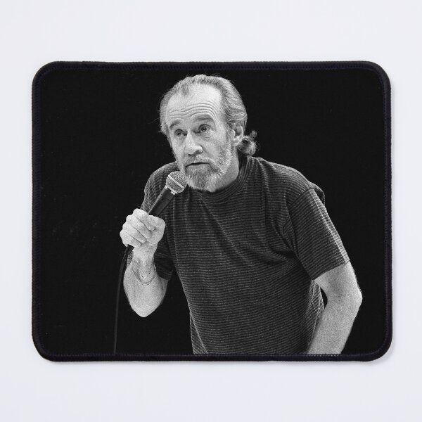 Item preview, George Carlin - BW Photograph designed and sold by ConcertImages.