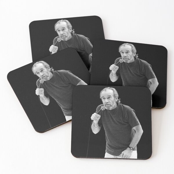 Item preview, George Carlin - BW Photograph designed and sold by ConcertImages.
