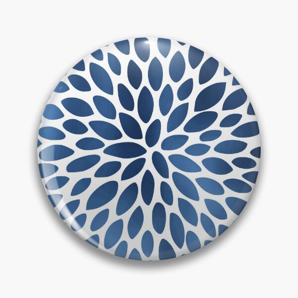 Item preview, Floral Bloom, Blue on White designed and sold by meggydesigns.
