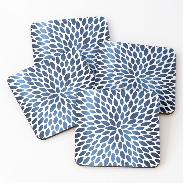 Item preview, Floral Bloom, Blue on White designed and sold by meggydesigns.