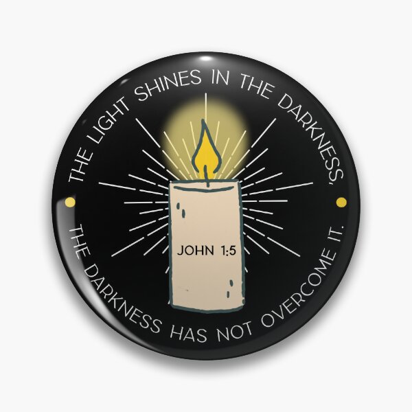 Item preview, Bible Verse - The Light Shines In The Darkness, The Darkness  Has Not Overcome It- John 1:5 designed and sold by JacquelineLim.