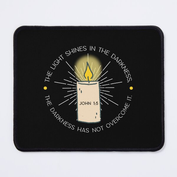 Item preview, Bible Verse - The Light Shines In The Darkness, The Darkness  Has Not Overcome It- John 1:5 designed and sold by JacquelineLim.