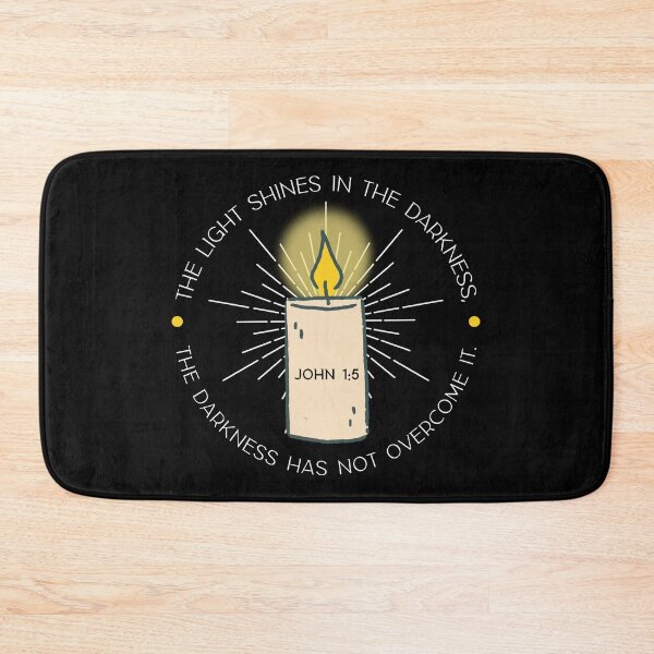 Item preview, Bible Verse - The Light Shines In The Darkness, The Darkness  Has Not Overcome It- John 1:5 designed and sold by JacquelineLim.