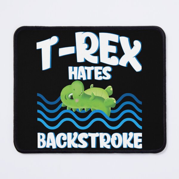 Item preview, T-Rex Hates Backstroke Dino Swimmer Swim Classic T-Shirt designed and sold by verarheaf9.