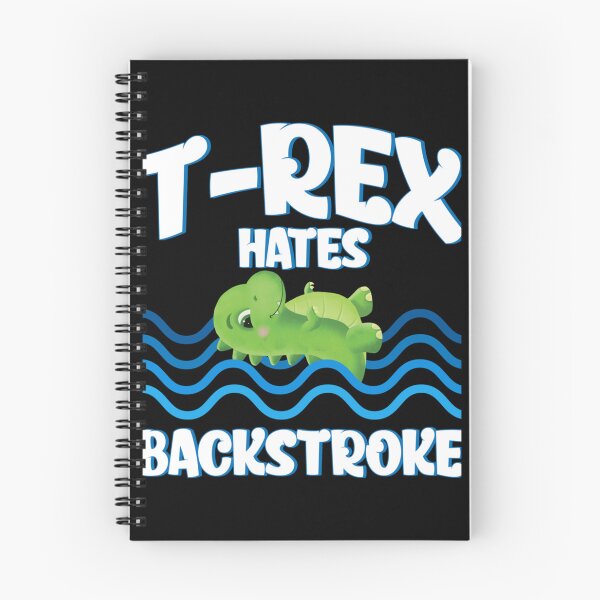 Item preview, T-Rex Hates Backstroke Dino Swimmer Swim Classic T-Shirt designed and sold by verarheaf9.