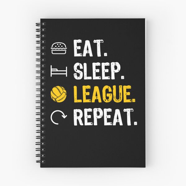 Item preview, Eat Sleep League Repeat Volleyball Player Coach Gift designed and sold by adams79.