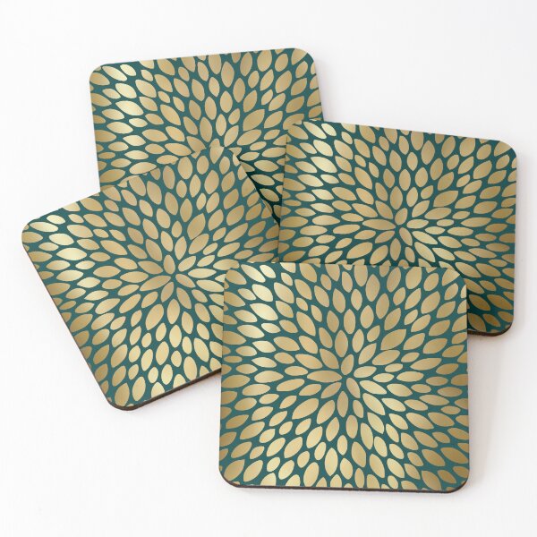 Item preview, Floral Bloom, Gold and Green designed and sold by meggydesigns.