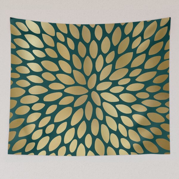 Item preview, Floral Bloom, Gold and Green designed and sold by meggydesigns.