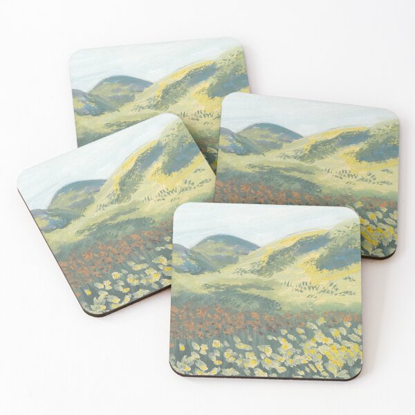 Item preview, Floral Mountainscape Scenery Painting designed and sold by Floriage.