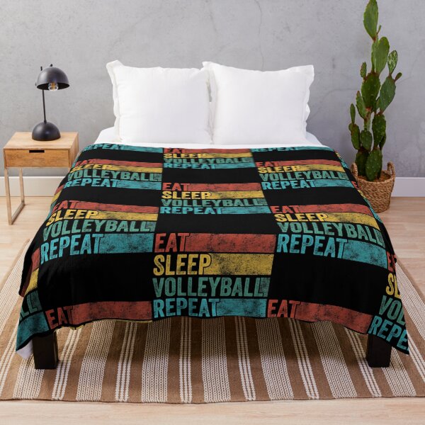 Item preview, Eat Sleep Volleyball Repeat Volleyball Lover Players Vintage designed and sold by adams79.