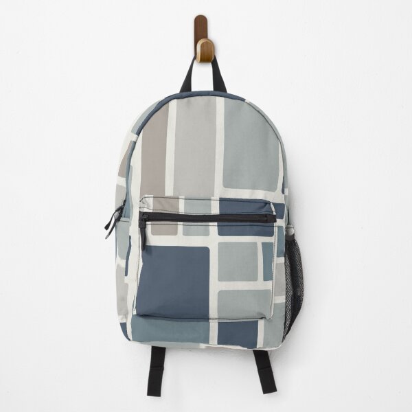 Item preview, Modulus Minimalist Geometric Retro Modern Pattern in Neutral Blue Grey Tones designed and sold by kierkegaard.
