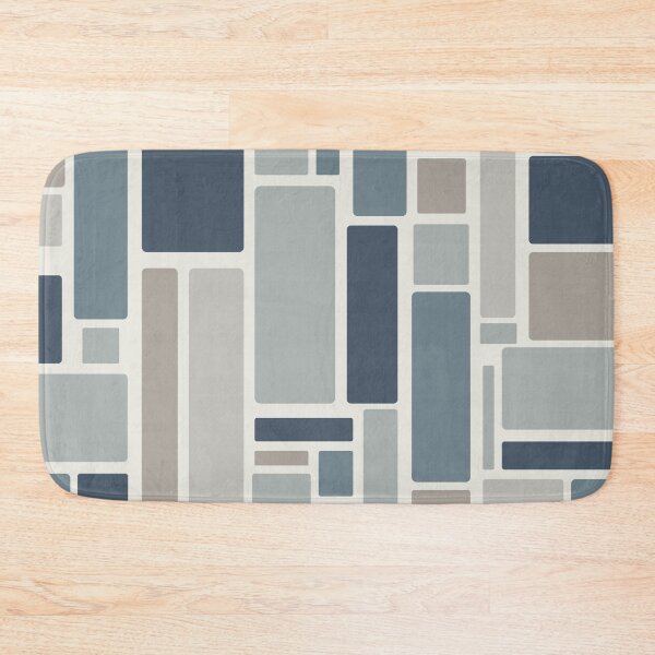 Item preview, Modulus Minimalist Geometric Retro Modern Pattern in Neutral Blue Grey Tones designed and sold by kierkegaard.