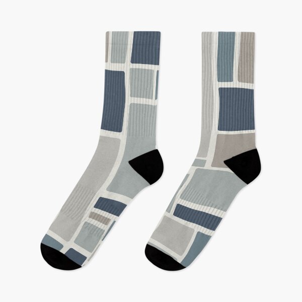 Item preview, Modulus Minimalist Geometric Retro Modern Pattern in Neutral Blue Grey Tones designed and sold by kierkegaard.