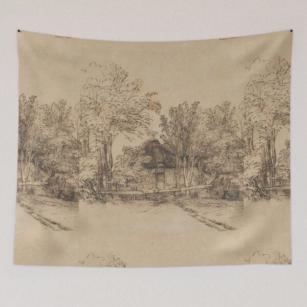 Item preview, Cottage Among Trees | Rembrandt  designed and sold by EricaJackson.