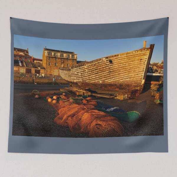 Item preview, Moray Coast Burghead Harbour Old Boat Scotland. designed and sold by PhotosEcosse.