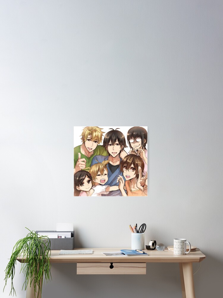 barakamon selfie Sticker for Sale by animedesigne4u