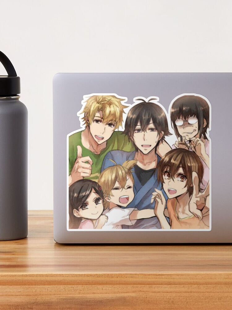 barakamon selfie Sticker for Sale by animedesigne4u