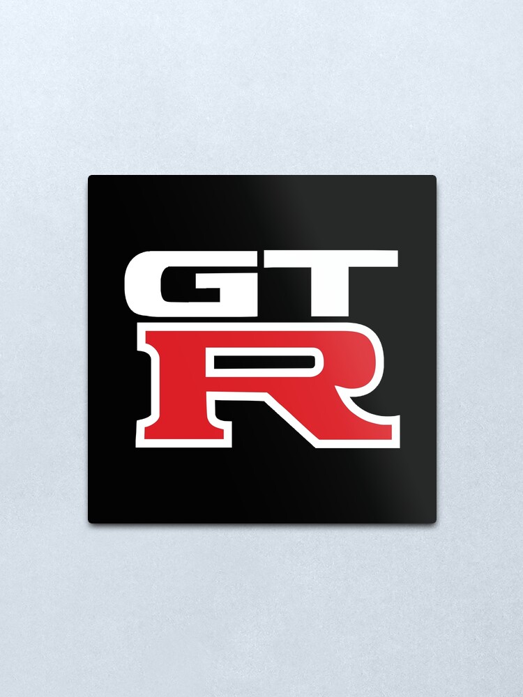 Alternate view of Nissan GTR - Logo Metal Print