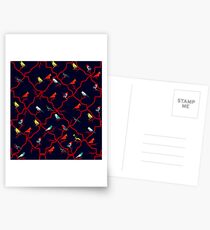 Retro Birds Postcards
