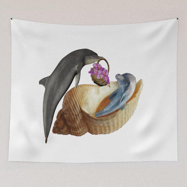 Item preview, dolphin in shell designed and sold by Minddey.