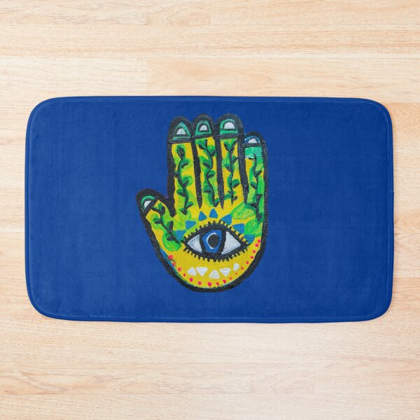 Item preview, evil hand protection- hand of fatima- unique design- greek eye- colorful- wonderful designed and sold by karima-eldeeb.