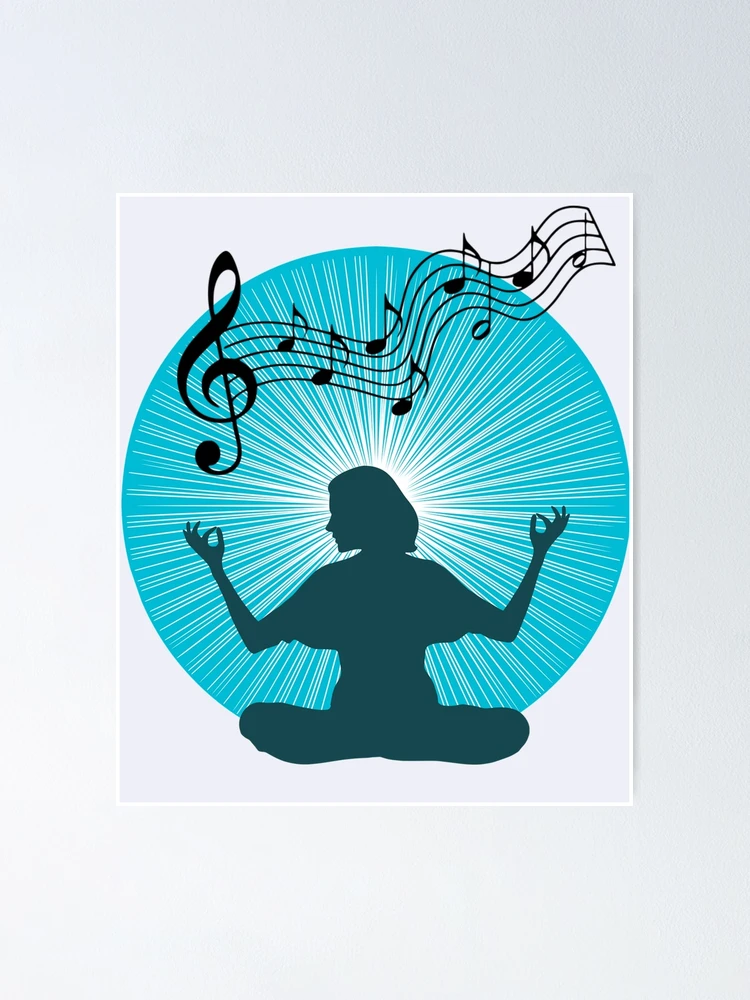 Relaxing yoga with some music  Poster for Sale by kharabesh