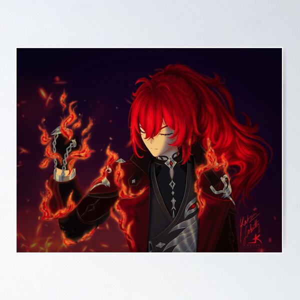 Item preview, Diluc - Genshin Impact designed and sold by Katzui.