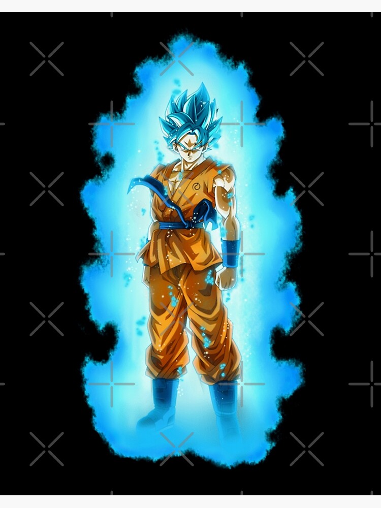 Kid Goku Super Saiyan Blue God Art Board Print for Sale by