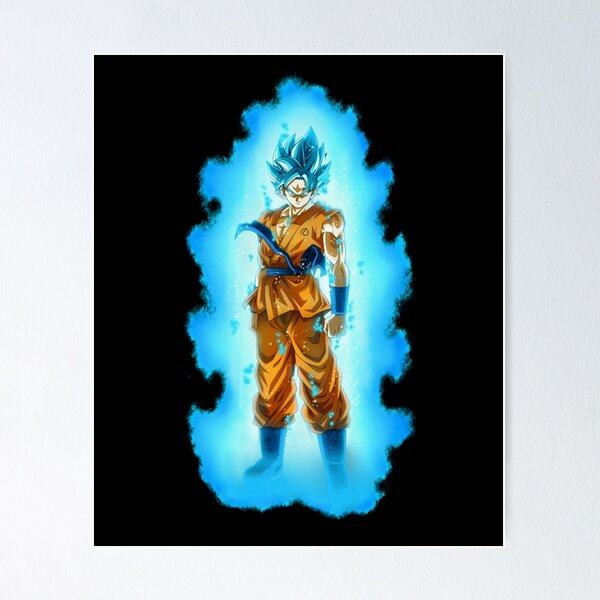 Goku SSJ Blue Poster for Sale by Aristote