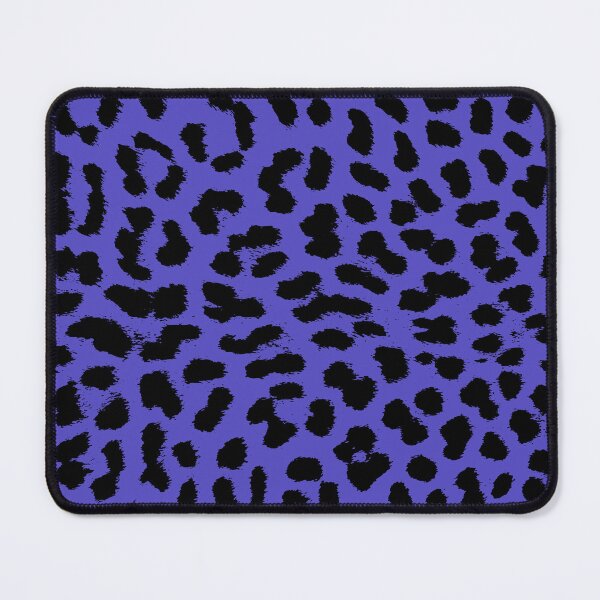 Item preview, Leopard print in blue animal spots pattern designed and sold by MadandMean.