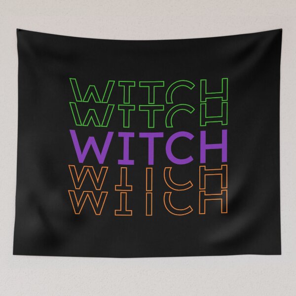 Item preview, Witch halloween text colorful design designed and sold by ItsMemeMachine.