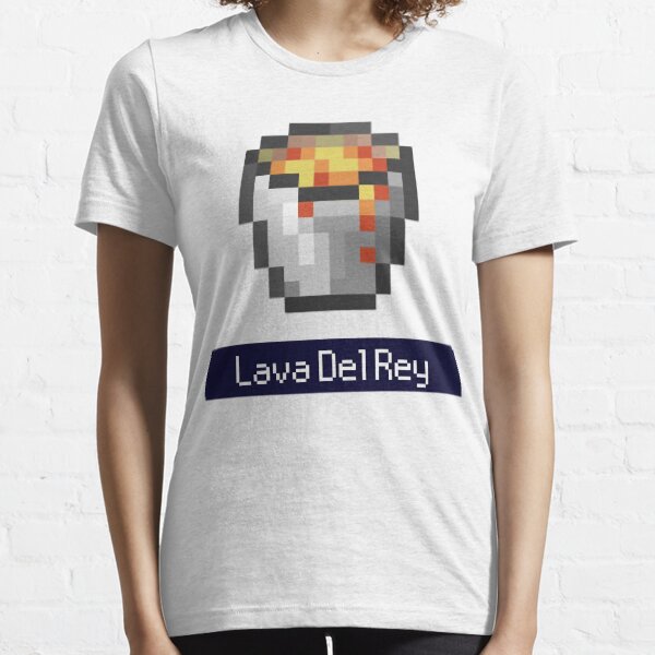 Loves Music And Lava Del Rey Minecraft Meme Grandes Hombres Mujeres Camiseta esencial