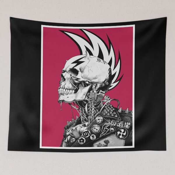 Item preview, Vaporwave Urban Street Skullface designed and sold by OWLvision33.