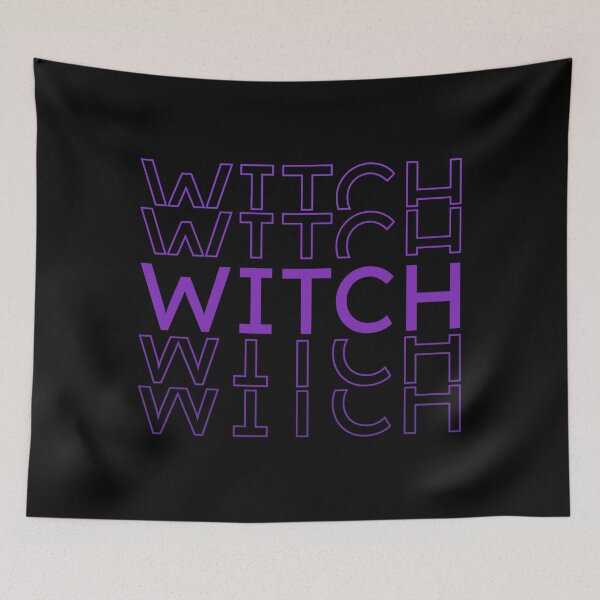 Item preview, Witch halloween text purple design designed and sold by ItsMemeMachine.