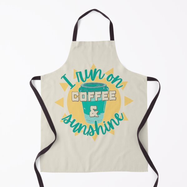 Item preview, I Run On Coffee And Sunshine Fun Slogan designed and sold by TrulyEpoque.