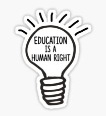 Education is a Human Right Sticker