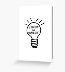 Education is a Human Right Greeting Card