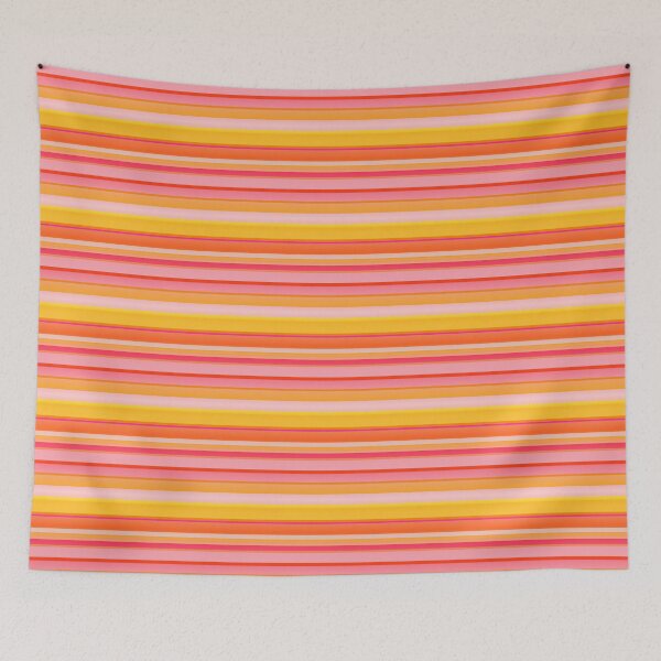Item preview, Autumn colors striped | Orange red striped designed and sold by lausn.