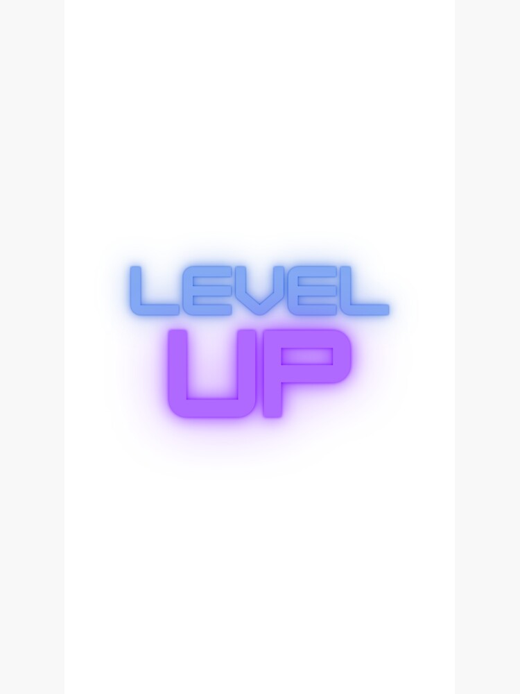 "Leveling up is a must!" Sticker for Sale by Sb93 Redbubble